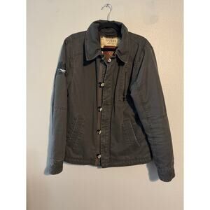 Vintage Guess Jacket Bomber Military Biker